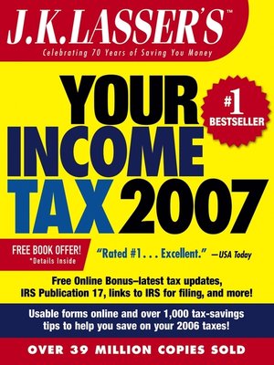 cover image of J.K. Lasser's Your Income Tax 2007